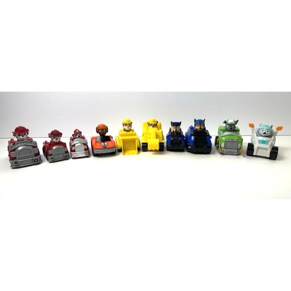 Paw Patrol Rescue Road Racers Vehicles Cars Lot Of 10 - Picture 13 of 13